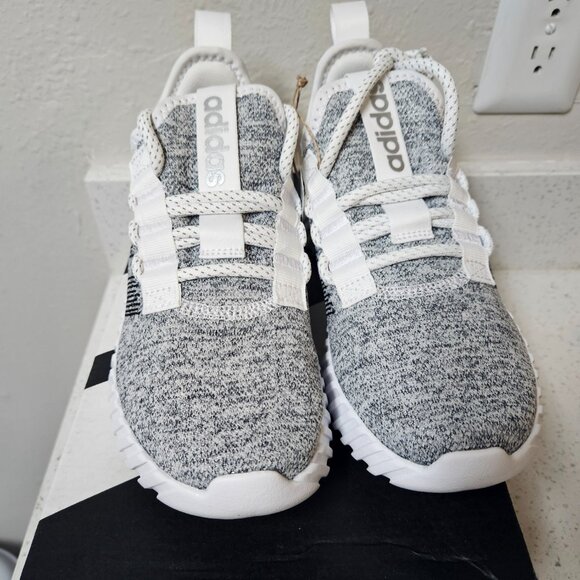 New Adidas Kaptir Flow size 6 womens grey silver - Picture 3 of 10